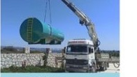 Hotel wastewater treatment tank installation
